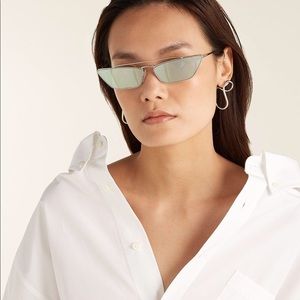 Prada Ultravox Cat Eye Sunglasses in Silver